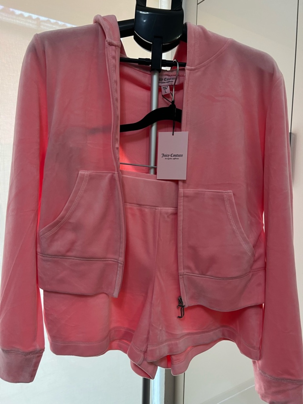 Juicy Couture Velour 2-Piece Set NWT Pink Size L